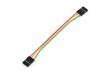 2.54 mm Pitch 4 Pin Single Row Connector Electric Cable Assemblies ,UL1571 AWG 24