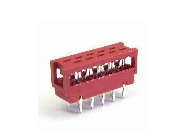 PCB Connector 1.27 Micro Match Dip Plug IDC 4 - 20 Pin Tin Plated IDC Type Connector