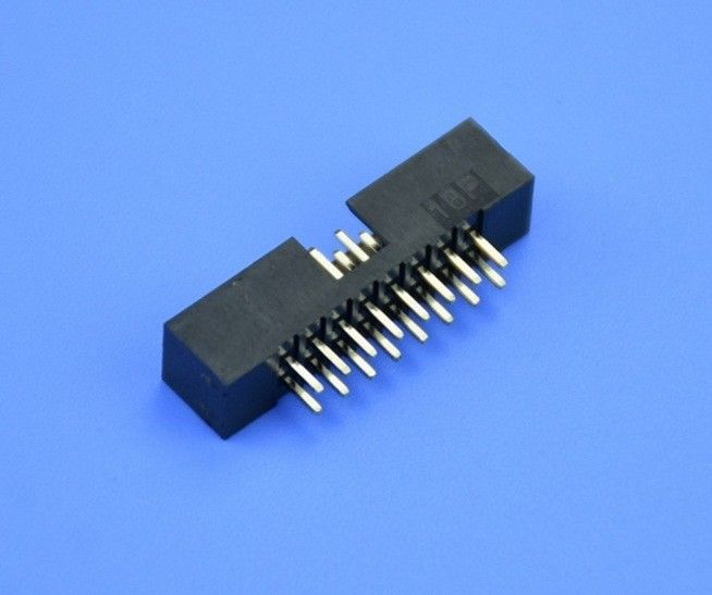 PCB IDC Connector Dual Row DIP Box Header Connector 16 Pin Vertical Type