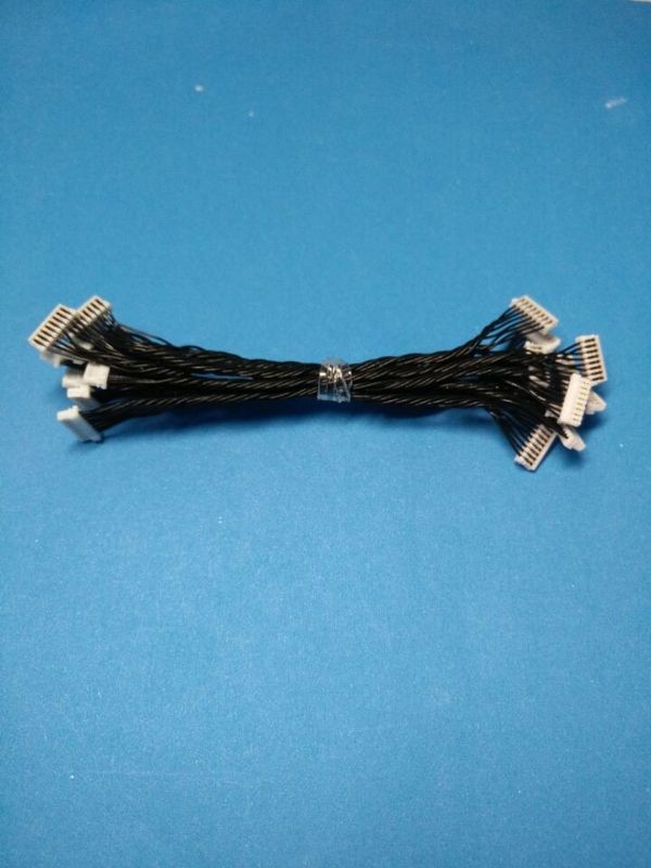 Black Wire Harness Cable Assembly Equivalent Of JST 0.8mm Pitch Crimping Connector