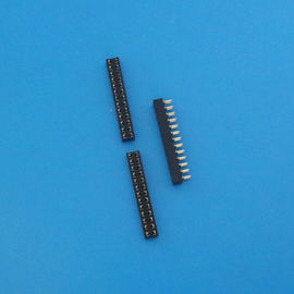 中国 まっすぐの 1.27mm の真っ暗色の二重列の 30 ピン コネクタ、PCB 女性ヘッダーのソケット 代理店