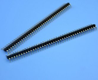 中国 2.54mmピッチのすくいの単一の列PinヘッダーPCBのコネクターの金は40 Pinをめっきしました 工場